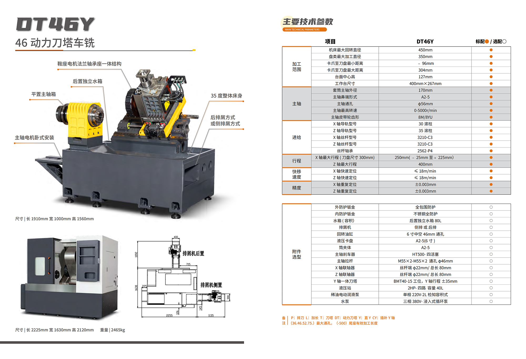 Cooray DT46Y (Токарно-фрезерная обработка с живым туретором 46)